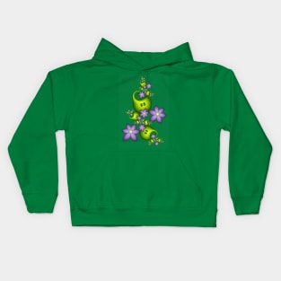 Lilac Fantasy Flowers For Good Mood Kids Hoodie